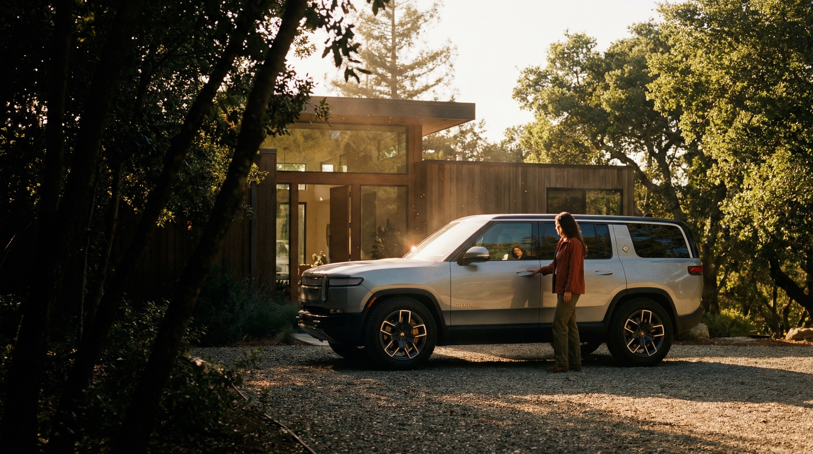 Electric SUV charging